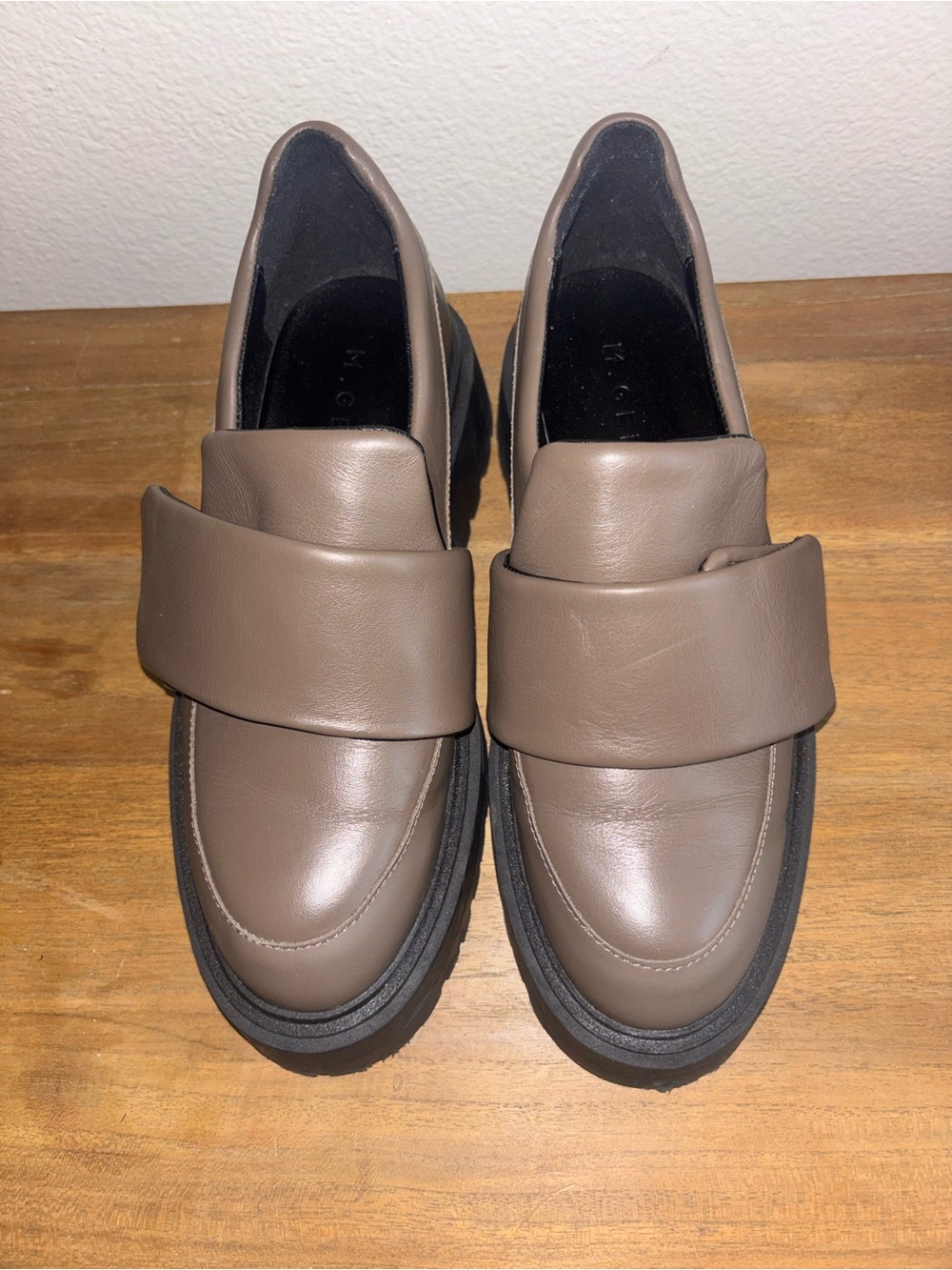 M Gemi Women Heeled Loafter Size 37 Fossil Slip On - Picture 2 of 6